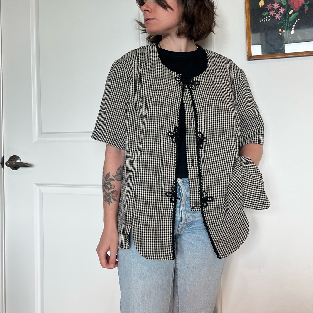 Vintage Gingham Blouse